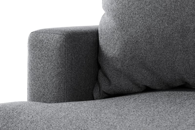 Menard 4-seters Høyrevendt L-formet Sjeselongsofa i Stoff - Mørk grå - Møbler - Sofaer - Sofaer med sjeselong - 4 seters sofa med divan