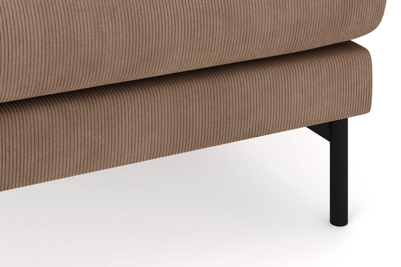 Menard 4-seters Høyrevendt Stor U-formet Dyp Sofa med Divan og Sjeselong i Manchester - Brun - Møbler - Sofaer - Sofaer med sjeselong - 4 seters sofa med divan