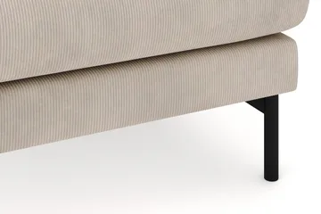 Menard 4-seters Høyrevendt Stor U-formet Dyp Sofa med Divan og Sjeselong i Manchester - Greige - Møbler - Sofaer - Sofaer med sjeselong - 4 seters sofa med divan