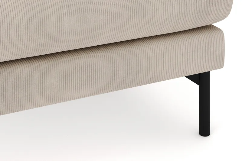 Menard 4-seters Høyrevendt Stor U-formet Dyp Sofa med Divan og Sjeselong i Manchester - Greige - Møbler - Sofaer - Sofaer med sjeselong - 4 seters sofa med divan