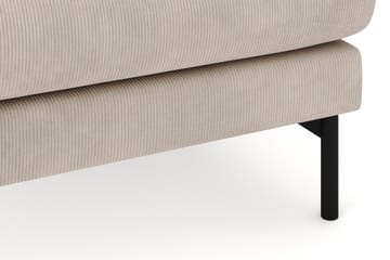 Menard 4-seters Høyrevendt Stor U-formet Dyp Sofa med Divan og Sjeselong i Manchester - Greige - Møbler - Sofaer - Sofaer med sjeselong - 4 seters sofa med divan