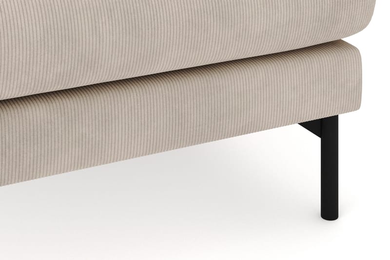 Menard 4-seters Høyrevendt Stor U-formet Dyp Sofa med Divan og Sjeselong i Manchester - Greige - Møbler - Sofaer - Sofaer med sjeselong - 4 seters sofa med divan