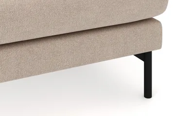 Menard 4-seters Høyrevendt Stor U-formet Dyp Sofa med Divan og Sjeselong i Stoff - Beige - Møbler - Sofaer - Sofaer med sjeselong - 4 seters sofa med divan