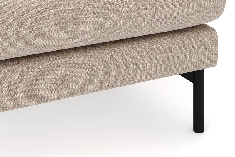 Menard 4-seters Høyrevendt Stor U-formet Dyp Sofa med Divan og Sjeselong i Stoff - Beige - Møbler - Sofaer - Sofaer med sjeselong - 4 seters sofa med divan
