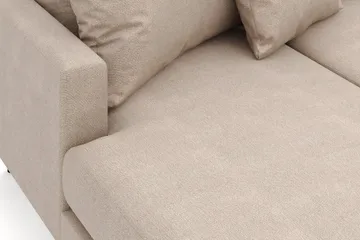 Menard 4-seters Høyrevendt Stor U-formet Dyp Sofa med Divan og Sjeselong i Stoff - Beige - Møbler - Sofaer - Sofaer med sjeselong - 4 seters sofa med divan