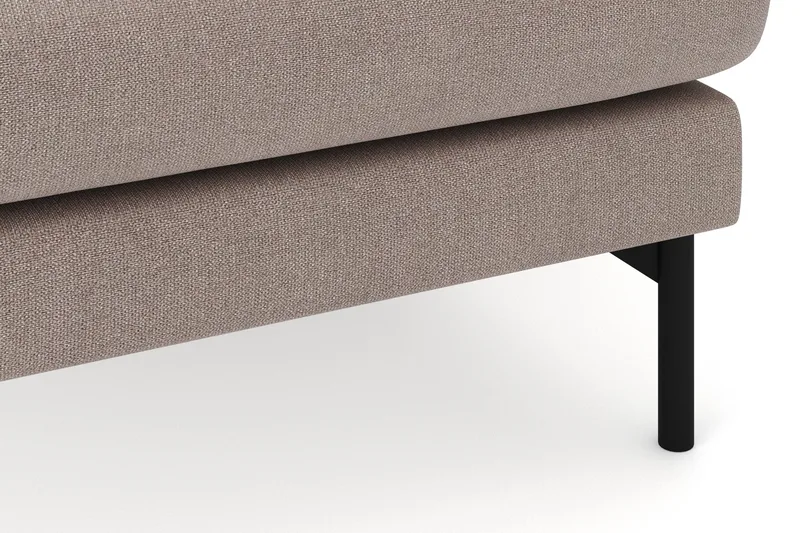 Menard 4-seters Høyrevendt Stor U-formet Dyp Sofa med Divan og Sjeselong i Stoff - Brun - Møbler - Sofaer - Sofaer med sjeselong - 4 seters sofa med divan