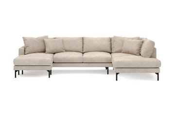 Menard 4-seters Høyrevendt U-formet Sofa med Divan og Sjeselong i Manchester