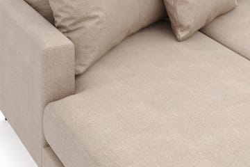 Menard 4-seters Høyrevendt U-formet Sofa med Divan og Sjeselong i Stoff - Beige - Møbler - Sofaer - Sofaer med sjeselong - 4 seters sofa med divan