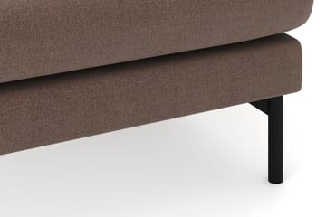 Menard 4-seters Høyrevendt U-formet Sofa med Divan og Sjeselong i Stoff - Brun - Møbler - Sofaer - Sofaer med sjeselong - 4 seters sofa med divan