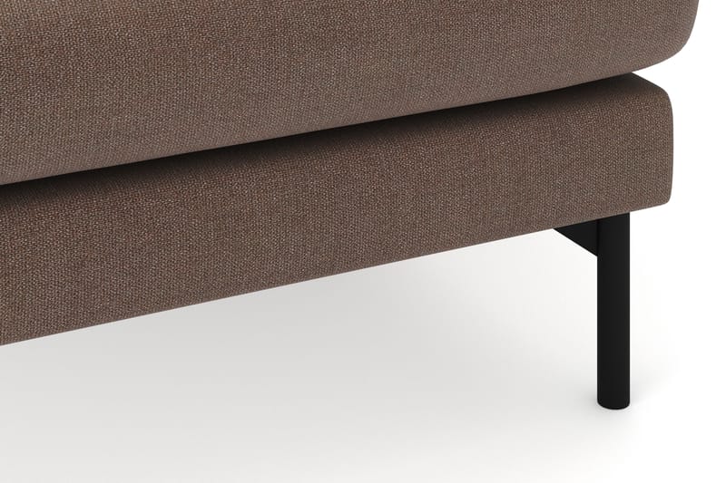 Menard 4-seters Høyrevendt U-formet Sofa med Divan og Sjeselong i Stoff - Brun - Møbler - Sofaer - Sofaer med sjeselong - 4 seters sofa med divan