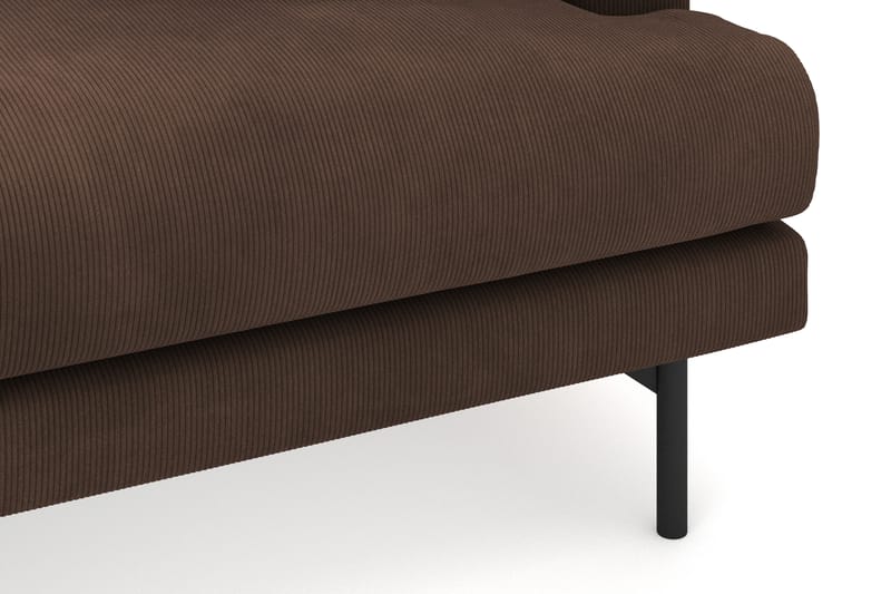 Menard 4-seters Venstrevendt Dyp L-formet Divansofa i Manchester - Brun - Møbler - Sofaer - Sofaer med sjeselong - 3 seters sofa med divan