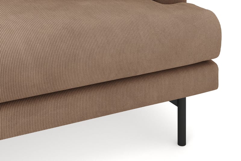Menard 4-seters Venstrevendt Dyp L-formet Divansofa i Manchester - Brun - Møbler - Sofaer - Sofaer med sjeselong - 4 seters sofa med divan