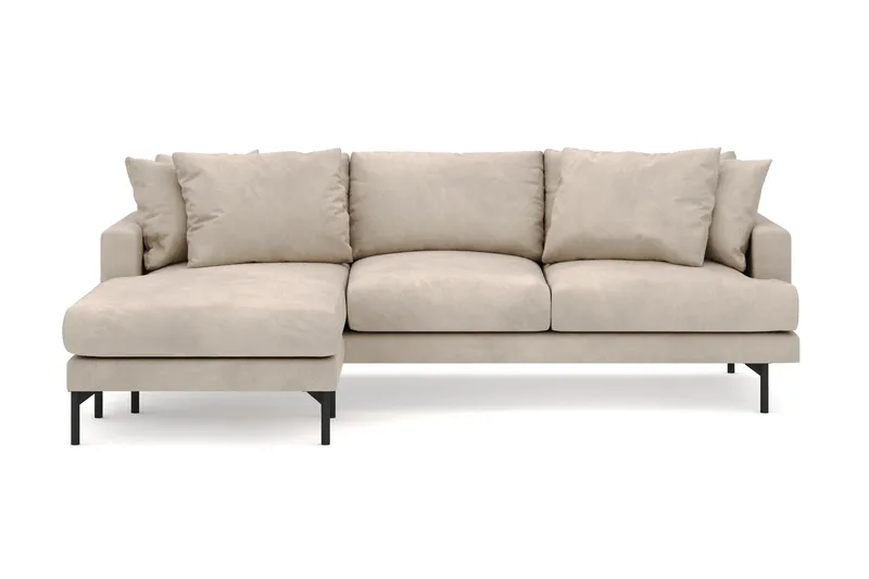 Menard 4-seters Venstrevendt Dyp L-formet Divansofa i Manchester, Greige