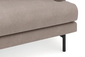 Menard 4-seters Venstrevendt Dyp L-formet Divansofa i Stoff - Brun - Møbler - Sofaer - Sofaer med sjeselong - 3 seters sofa med divan