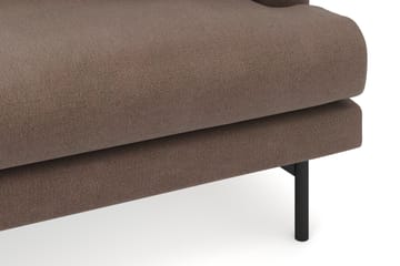 Menard 4-seters Venstrevendt Dyp L-formet Divansofa i Stoff - Brun - Møbler - Sofaer - Sofaer med sjeselong - 3 seters sofa med divan