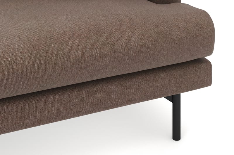 Menard 4-seters Venstrevendt Dyp L-formet Divansofa i Stoff - Brun - Møbler - Sofaer - Sofaer med sjeselong - 3 seters sofa med divan