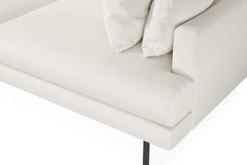 Menard 4-seters Venstrevendt Dyp L-formet Sjeselongsofa i Bouclé - Hvit - Møbler - Sofaer - Sofaer med sjeselong - 4 seters sofa med divan