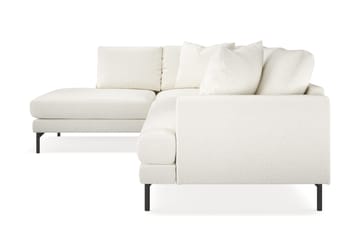 Menard 4-seters Venstrevendt Dyp L-formet Sjeselongsofa i Bouclé - Hvit - Møbler - Sofaer - Sofaer med sjeselong - 4 seters sofa med divan
