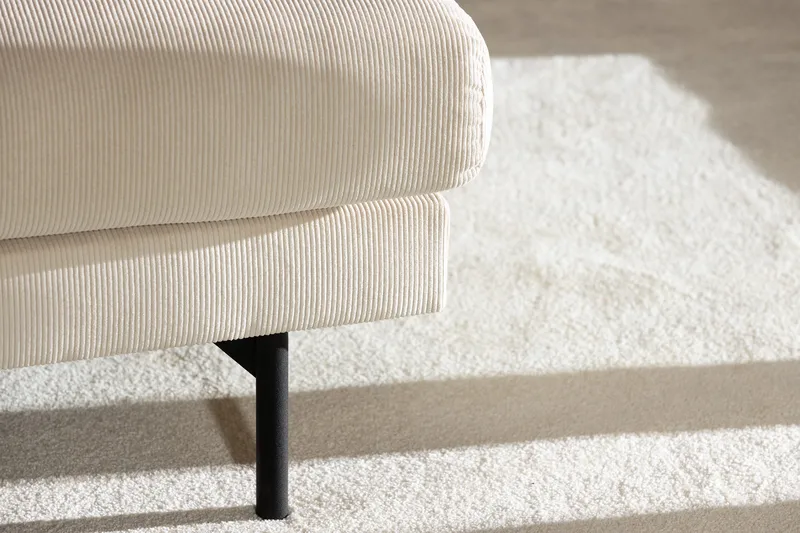 Menard 4-seters Venstrevendt Dyp L-formet Sjeselongsofa i Manchester - Beige - Møbler - Sofaer - Sofaer med sjeselong - 4 seters sofa med divan