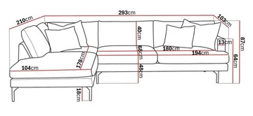 Menard 4-seters Venstrevendt Dyp L-formet Sjeselongsofa i Manchester - Brun - Møbler - Sofaer - Sofaer med sjeselong - 4 seters sofa med divan