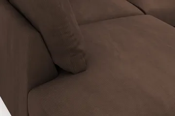 Menard 4-seters Venstrevendt Dyp L-formet Sjeselongsofa i Manchester - Brun - Møbler - Sofaer - Sofaer med sjeselong - 4 seters sofa med divan