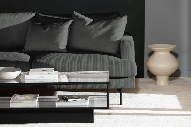 Menard 4-seters Venstrevendt Dyp L-formet Sjeselongsofa i Manchester - Grå - Møbler - Sofaer - Sofaer med sjeselong - 4 seters sofa med divan