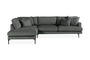 Menard 4-seters Venstrevendt Dyp L-formet Sjeselongsofa i Manchester - Grå - Møbler - Sofaer - Sofaer med sjeselong - 4 seters sofa med divan
