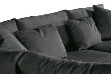 Menard 4-seters Venstrevendt Dyp L-formet Sjeselongsofa i Manchester - Grå - Møbler - Sofaer - Sofaer med sjeselong - 4 seters sofa med divan