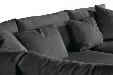 Menard 4-seters Venstrevendt Dyp L-formet Sjeselongsofa i Manchester - Grå - Møbler - Sofaer - Sofaer med sjeselong - 4 seters sofa med divan