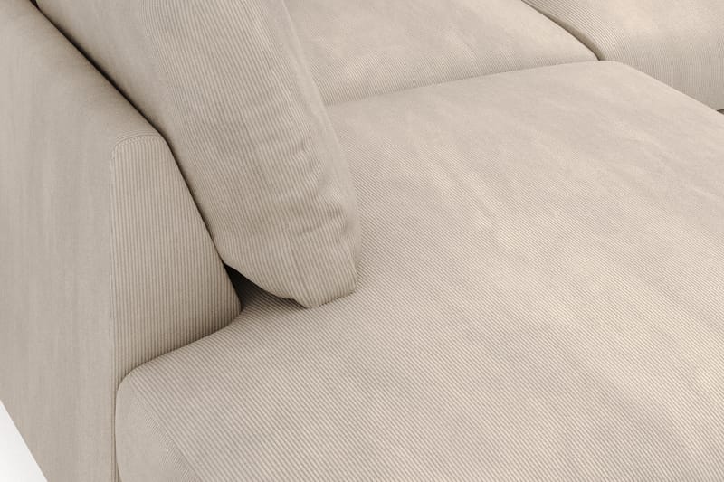 Menard 4-seters Venstrevendt Dyp L-formet Sjeselongsofa i Manchester - Grå - Møbler - Sofaer - Sofaer med sjeselong - 4 seters sofa med divan