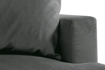 Menard 4-seters Venstrevendt Dyp L-formet Sjeselongsofa i Manchester - Grå - Møbler - Sofaer - Sofaer med sjeselong - 4 seters sofa med divan