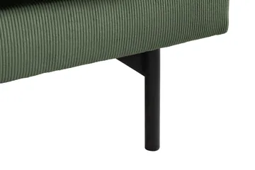 Menard 4-seters Venstrevendt Dyp L-formet Sjeselongsofa i Manchester - Grønn - Møbler - Sofaer - Sofaer med sjeselong - 4 seters sofa med divan