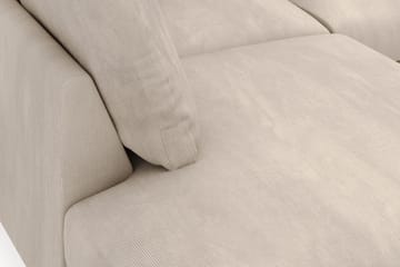 Menard 4-seters Venstrevendt Dyp L-formet Sjeselongsofa i Manchester - Greige - Møbler - Sofaer - Sofaer med sjeselong - 4 seters sofa med divan