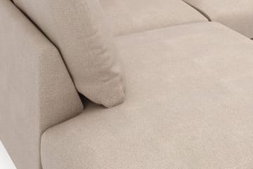 Menard 4-seters Venstrevendt Dyp L-formet Sjeselongsofa i Stoff - Beige - Møbler - Sofaer - Sofaer med sjeselong - 4 seters sofa med divan
