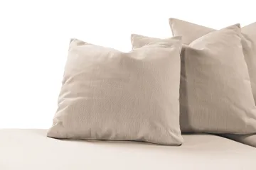 Menard 4-seters Venstrevendt Dyp L-formet Sjeselongsofa i Stoff - Beige - Møbler - Sofaer - Sofaer med sjeselong - 4 seters sofa med divan