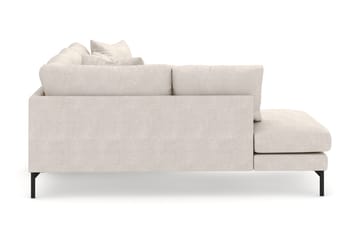 Menard 4-seters Venstrevendt Dyp L-formet Sjeselongsofa i Stoff - Beige - Møbler - Sofaer - Sofaer med sjeselong - 4 seters sofa med divan