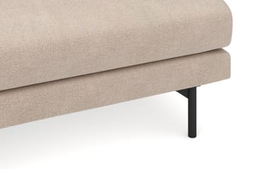 Menard 4-seters Venstrevendt Dyp L-formet Sjeselongsofa i Stoff - Beige - Møbler - Sofaer - Sofaer med sjeselong - 4 seters sofa med divan