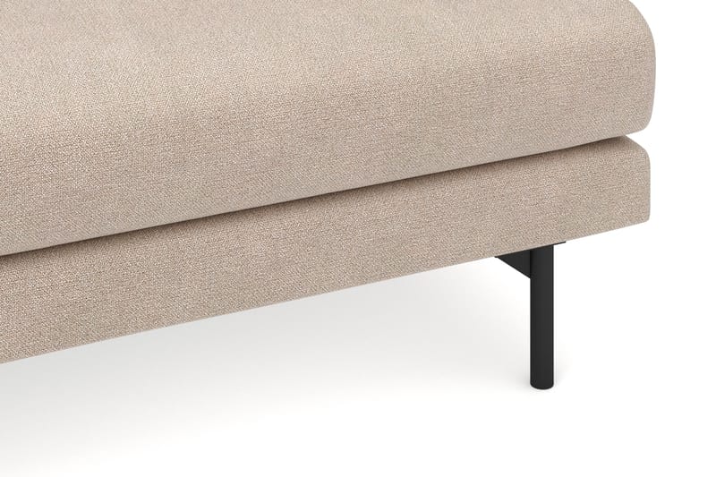 Menard 4-seters Venstrevendt Dyp L-formet Sjeselongsofa i Stoff - Beige - Møbler - Sofaer - Sofaer med sjeselong - 4 seters sofa med divan