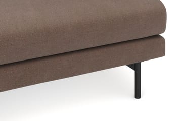 Menard 4-seters Venstrevendt Dyp L-formet Sjeselongsofa i Stoff - Brun - Møbler - Sofaer - Sofaer med sjeselong - 4 seters sofa med divan