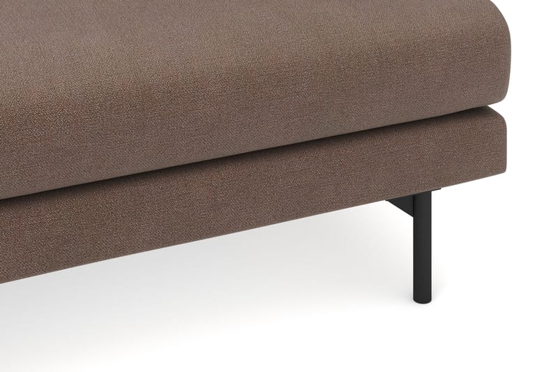 Menard 4-seters Venstrevendt Dyp L-formet Sjeselongsofa i Stoff - Brun - Møbler - Sofaer - Sofaer med sjeselong - 4 seters sofa med divan