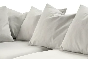 Menard 4-seters Venstrevendt L-formet Sjeselongsofa i Stoff - Lys grå - Møbler - Sofaer - Sofaer med sjeselong - 4 seters sofa med divan