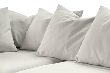Menard 4-seters Venstrevendt Dyp L-formet Sjeselongsofa i Stoff - Lys grå - Møbler - Sofaer - Sofaer med sjeselong - 4 seters sofa med divan