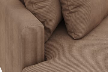 Menard 4-seters Venstrevendt L-formet Divansofa i Manchester - Brun - Møbler - Sofaer - Sofaer med sjeselong - 4 seters sofa med divan