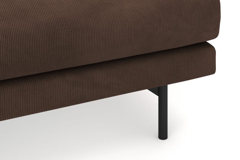 Menard 4-seters Venstrevendt L-formet Divansofa i Manchester - Brun - Møbler - Sofaer - Sofaer med sjeselong - 4 seters sofa med divan