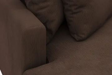 Menard 4-seters Venstrevendt L-formet Divansofa i Manchester - Brun - Møbler - Sofaer - Sofaer med sjeselong - 4 seters sofa med divan