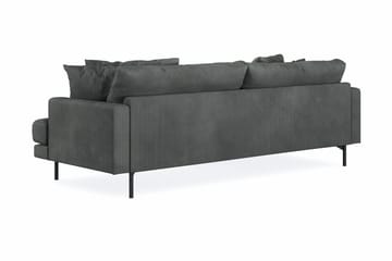 Menard 4-seters Venstrevendt L-formet Divansofa i Manchester - Grå - Møbler - Sofaer - Sofaer med sjeselong - 4 seters sofa med divan