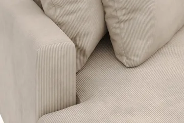 Menard 4-seters Venstrevendt L-formet Divansofa i Manchester - Greige - Møbler - Sofaer - Sofaer med sjeselong - 4 seters sofa med divan