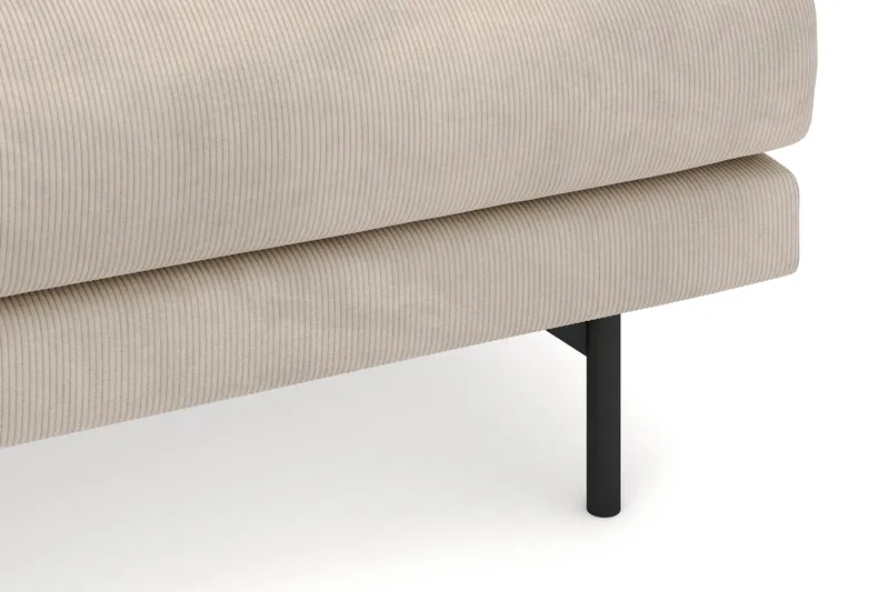 Menard 4-seters Venstrevendt L-formet Divansofa i Manchester - Greige - Møbler - Sofaer - Sofaer med sjeselong - 4 seters sofa med divan