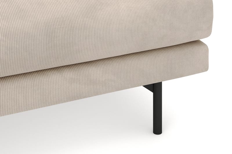 Menard 4-seters Venstrevendt L-formet Divansofa i Manchester - Greige - Møbler - Sofaer - Sofaer med sjeselong - 4 seters sofa med divan