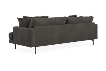 Menard 4-seters Venstrevendt L-formet Divansofa i Manchester - Mørk grå - Møbler - Sofaer - Sofaer med sjeselong - 4 seters sofa med divan